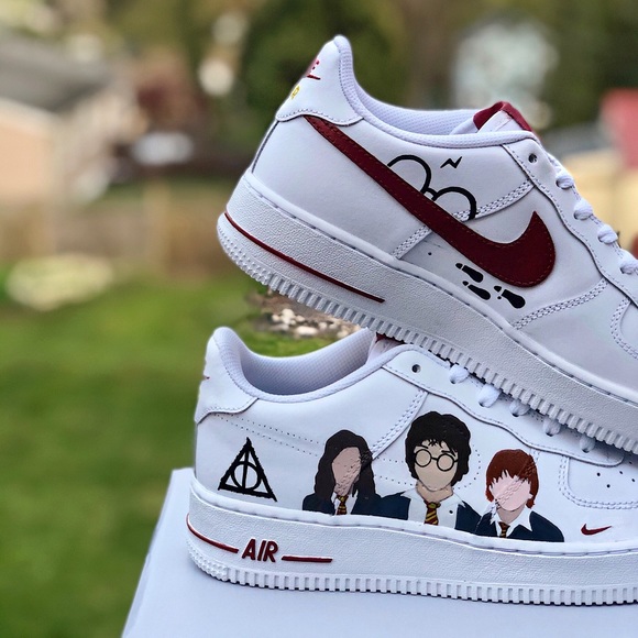 Custom Painted “Harry Potter” Nike Air Force 1s - Picture 6 of 7